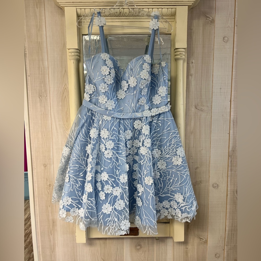 Flowered Formal Dress